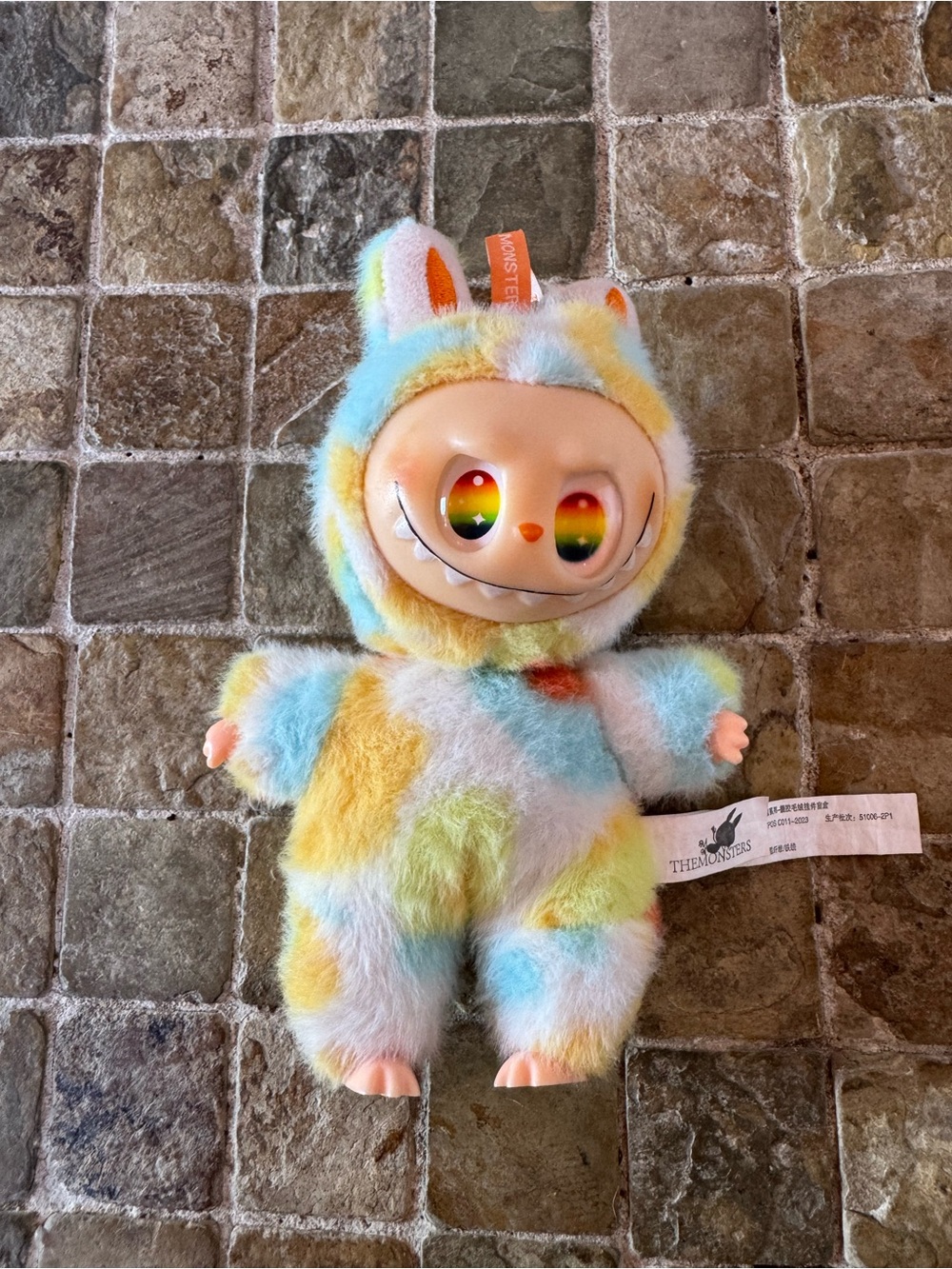 Pop Mary labubu The Monsters Cozy Rainbow Plush Doll - Multicolor Kids Toy